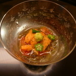 味 ふくしま - １品目　とても涼やかなお品です。