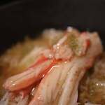 G'day ワイン食堂 - 柴山産桃蟹とバスマティライスの丼仕立て