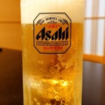 海鮮割烹 朝日 - 生ビール