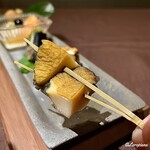 279967069 - 蒸しあわびの松葉串