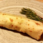 乃木坂 結 - 牛肉甘味噌クレープ巻