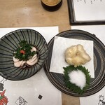 あまの - タラとフグの白子（天ぷら）