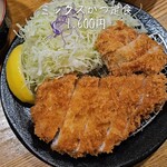 とんかつ 檍 - ミックスかつ定食1,600円