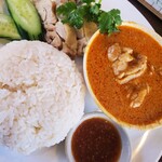 タイ料理 バーンラック - カオマンガイ&マッサマンカレー