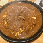 かれんど - ポークオムカレー大辛ルー100円増し