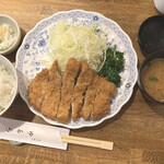 とんかつ ゆたか - ロースカツ定食