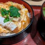 更科 - カツ丼セット　あたたかいたぬきそば
