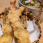 上むら - 大海老天ぷら蕎麦(温)