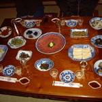 みなとや旅館 - 夕餉の始まり～これにて4人前