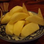 みなとや旅館 - デザートは信州名産・りんご