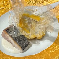料理屋 自在 - 本日の鮮魚 ・牡蠣・百合根のフロマージュブラン