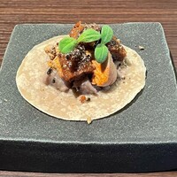 料理屋 自在 - 鰻・あん肝・菊芋・花椒～スパイス香る米粉のガレット～