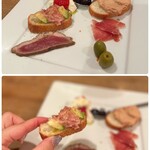 ビストロ パンダ - マグロとアボカドのブルスケッタ…濃厚な旨味♡