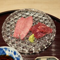 肉屋 田中 - 上田畜産（但馬玄で有名な生産者）のメス45ヶ月、タンとさがり