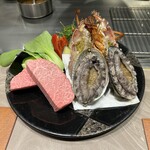 八重洲 steak & seafood 鉄板焼き 一心 - 本日の食材　