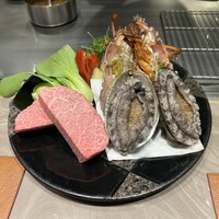 八重洲 steak & seafood 鉄板焼き 一心 - 本日の食材　