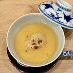 川田 - 2025.1.  虎河豚の白子の茶碗蒸し