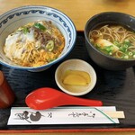 力餅　 - 他人丼セットそば  891円