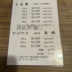 うなぎ 松琴楼 - メニュー