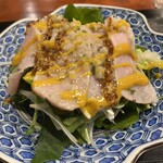 土桜 - ポークのサラダ　ドレッシングがとてつもなく美味しい