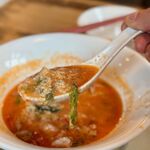 ジャンジャン軒 - とまとラーメン　920円　+　リゾットセット　120円