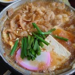盛岡食堂 - ホルモン鍋定食 1100円