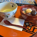 豆の花とうふ料理 - デザート(抹茶またはコーヒー)
