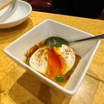 波へい - みそたまご　トリュフ香る八丁味噌のポルチーニソース　400円