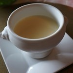 フレンチ 奥村邸 - 冷製コーンスープ。