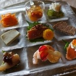 フレンチ 奥村邸 - シェフの気まぐれオードゥブル。見た目も素晴らしいですね＾＾