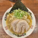 麺や而今 - 煮干と蟹焼き干しの塩らーめん（限定）1300円