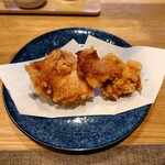 月よみ鶏そば - からあげのアップ