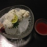 夕凪橋 多古安 - 鱧落し（やや小ぶりの鱧を湯引きし冷水でしめました。）