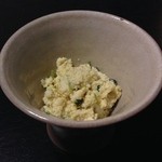 夕凪橋 多古安 - 小鉢：鱧の子の卵とじ