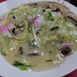 有華飯店 - 皿うどんセット（太麺）