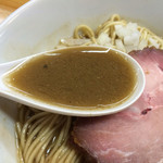 煮干中華ソバ イチカワ - 濃厚煮干スープ（2014年6月）