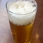 ステーキ＆ハンバーグ専門店　肉の村山 - セットのビール　¥380-