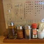 麺恋処 いそじ - ＜麺の量＞
      並盛（200g）   中盛（300 g）増量サービス