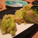 やなぎ澤 - 【再訪12】帆立の豆衣揚げ