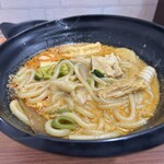 楊國福 マーラータン - 麻辣湯　辛さ普通　サービス麺は牛すじ麺をチョイス