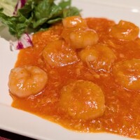 ジョーズ シャンハイ ニューヨーク 銀座店 - ぷりぷり海老のチリソース煮