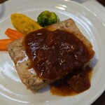 キッチン ブルー グローブ - 鶏肉と胡桃のテリーヌのアップ