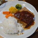 キッチン ブルー グローブ - ワンプレートへ