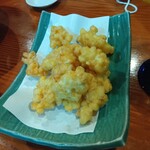 居酒屋 一松 - 生とうもろこしのかき揚げ