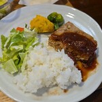 キッチン ブルー グローブ - 再びワンプレート