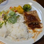 キッチン ブルー グローブ - 最後のワンプレート