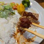 キッチン ブルー グローブ - ソースを添えて