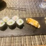 旬彩鮨遊膳 よしかわ - ネギトロ巻と穴子寿司