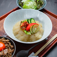【南船場店限定】特製きたん冷麺とすき焼き煮小ぶり丼