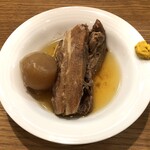 牛たん料理 閣 名掛丁店 - お通し（牛たん角煮）